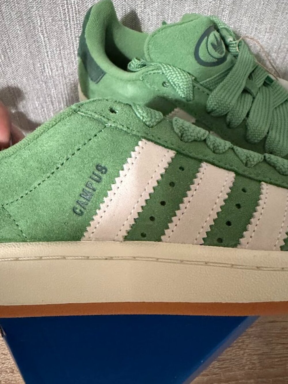 Adidas Campus 00s Green Suede Sneakers Men’s Size 6 Gum Sole Classic - Picture 8 of 8